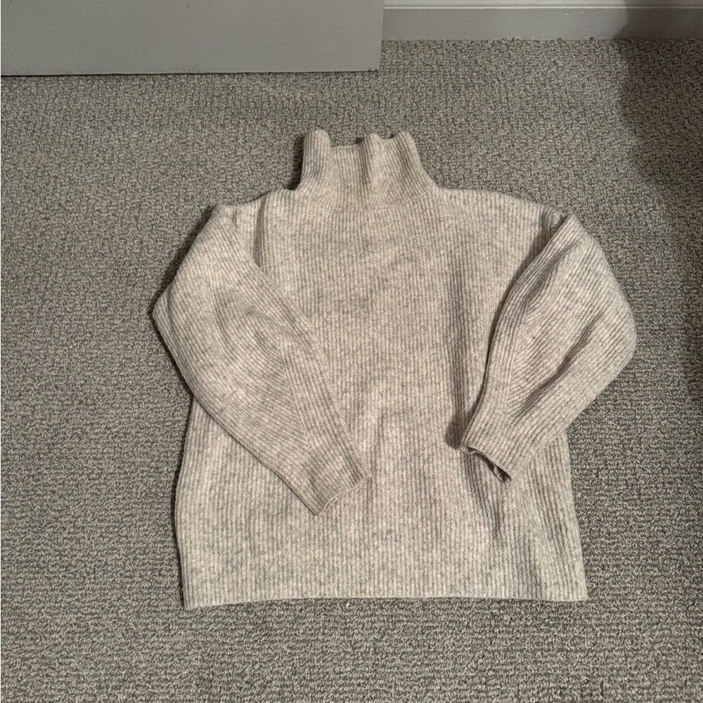 French Connection Light Gray Turtleneck Sweater
